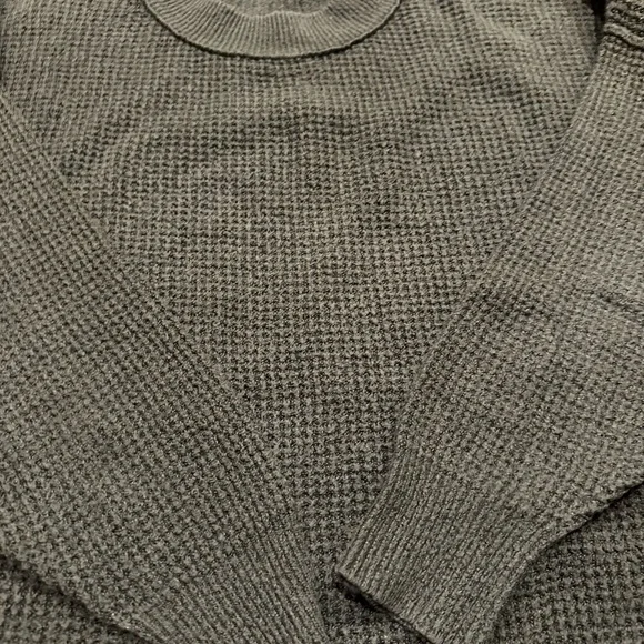 Two Aerie Women's Olive and Taupe Crewneck Sweaters - Picture 2 of 9